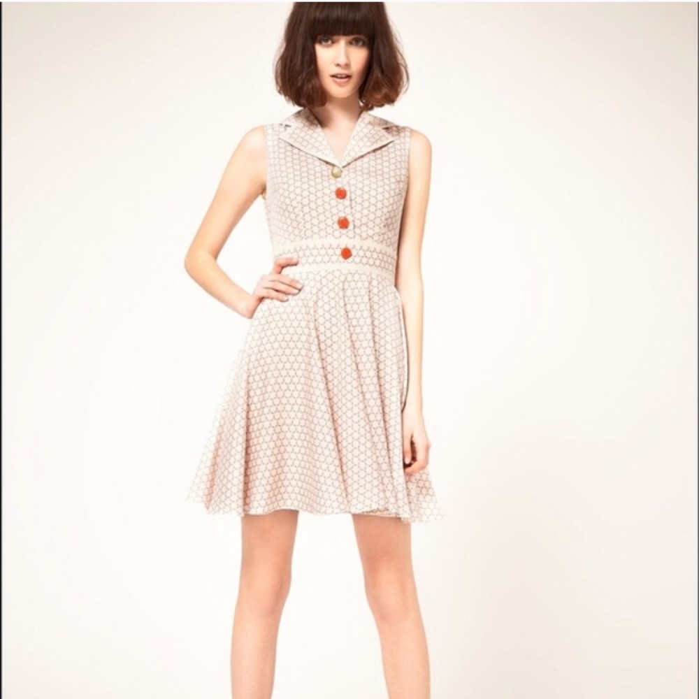 COPY - ModCloth 60s inspired Short Nishe Dress XS